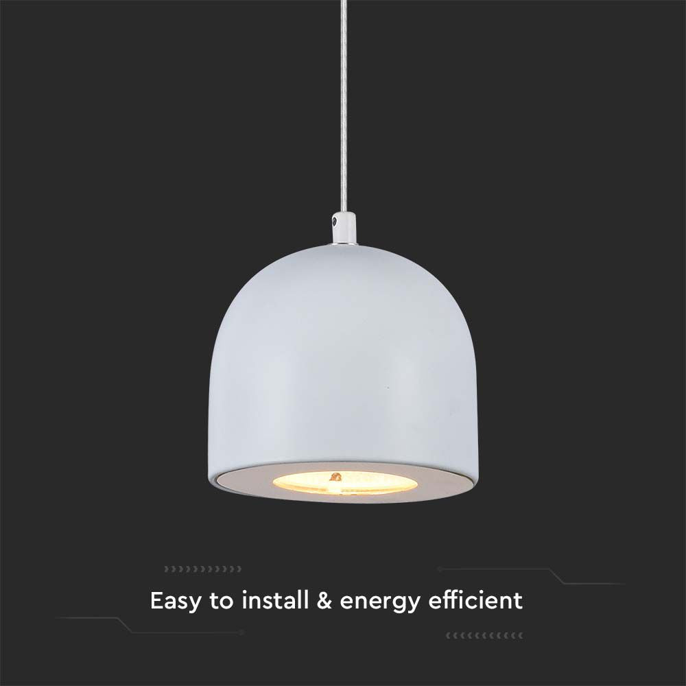 Lampa Wisząca LED / Barwa: 3000K / Obudowa: Biała