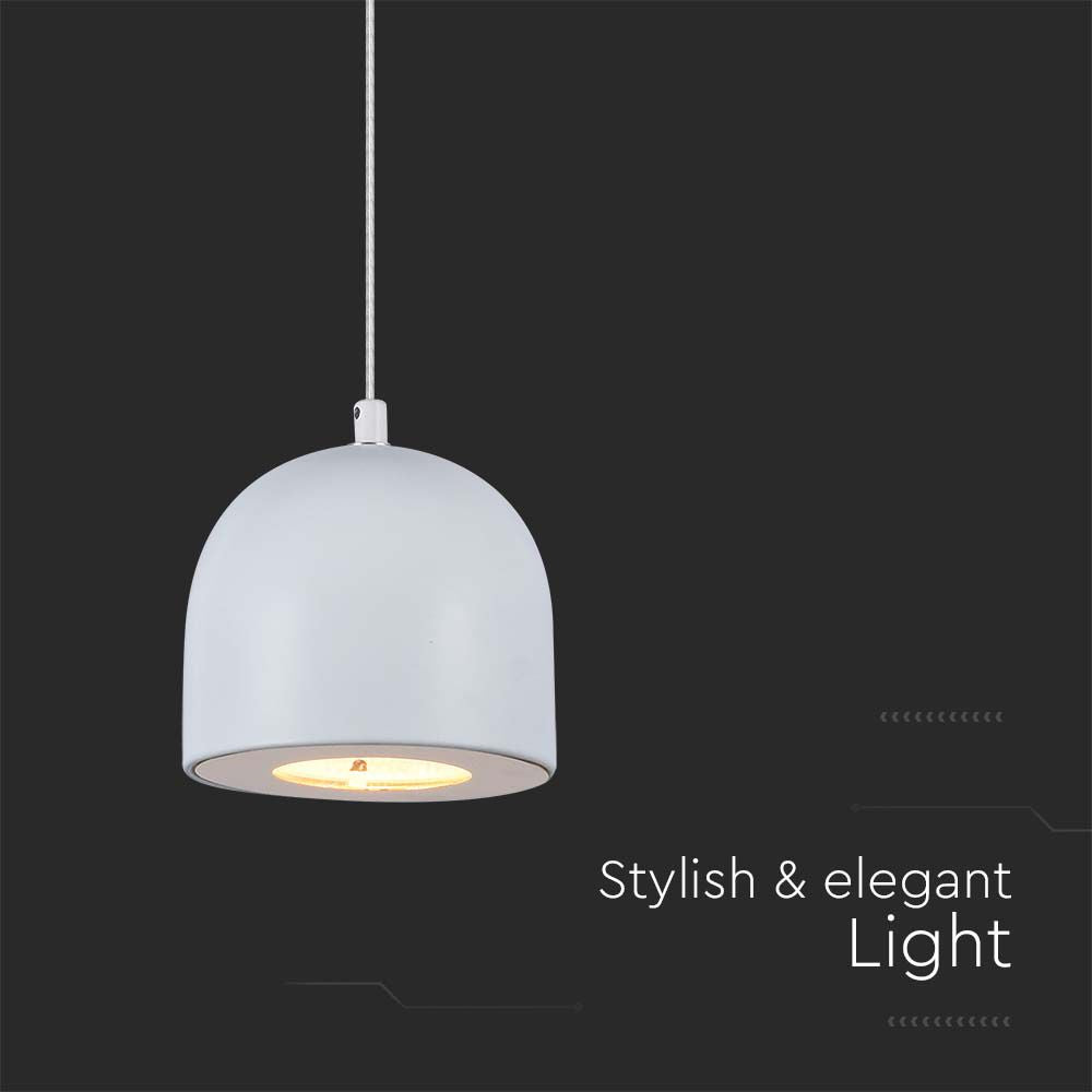 Lampa Wisząca LED / Barwa: 3000K / Obudowa: Biała