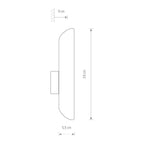 Nowodvorski Kinkiet EYE WALL CUT 10W only LED 50/60Hz - Stal lakierowana - Czarny 7994