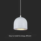 Lampa Wisząca LED / Włącznik dotykowy / Barwa: 3000K / Obudowa: Jasnoszara