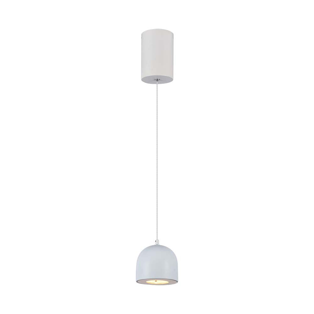Lampa Wisząca LED / Włącznik dotykowy / Barwa: 3000K / Obudowa: Jasnoszara