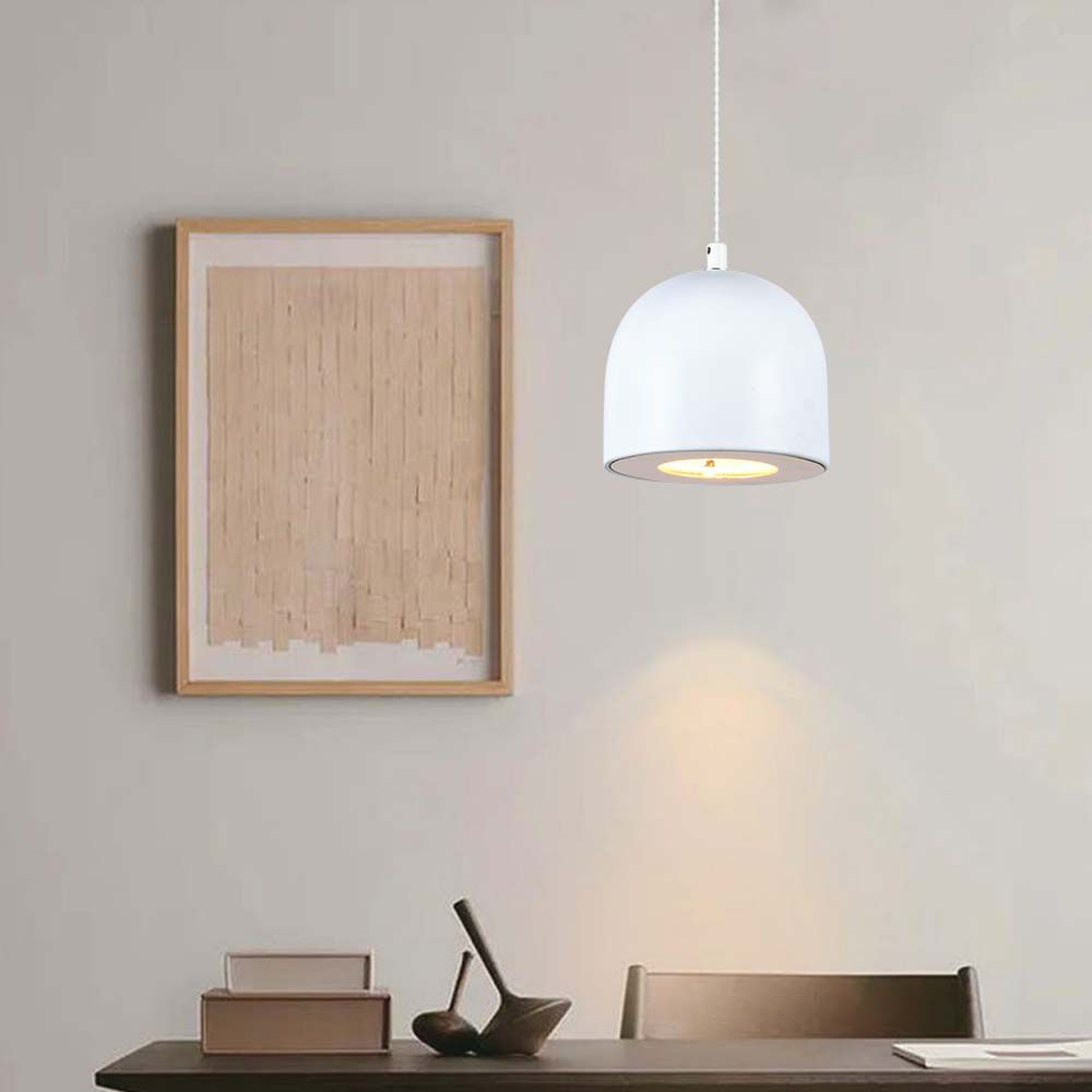Lampa Wisząca LED / Włącznik dotykowy / Barwa: 3000K / Obudowa: Biała