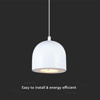 Lampa Wisząca LED / Włącznik dotykowy / Barwa: 3000K / Obudowa: Biała