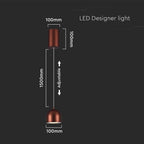 Lampa Wisząca LED / Włącznik dotykowy / Barwa: 3000K / Obudowa: Brązowa