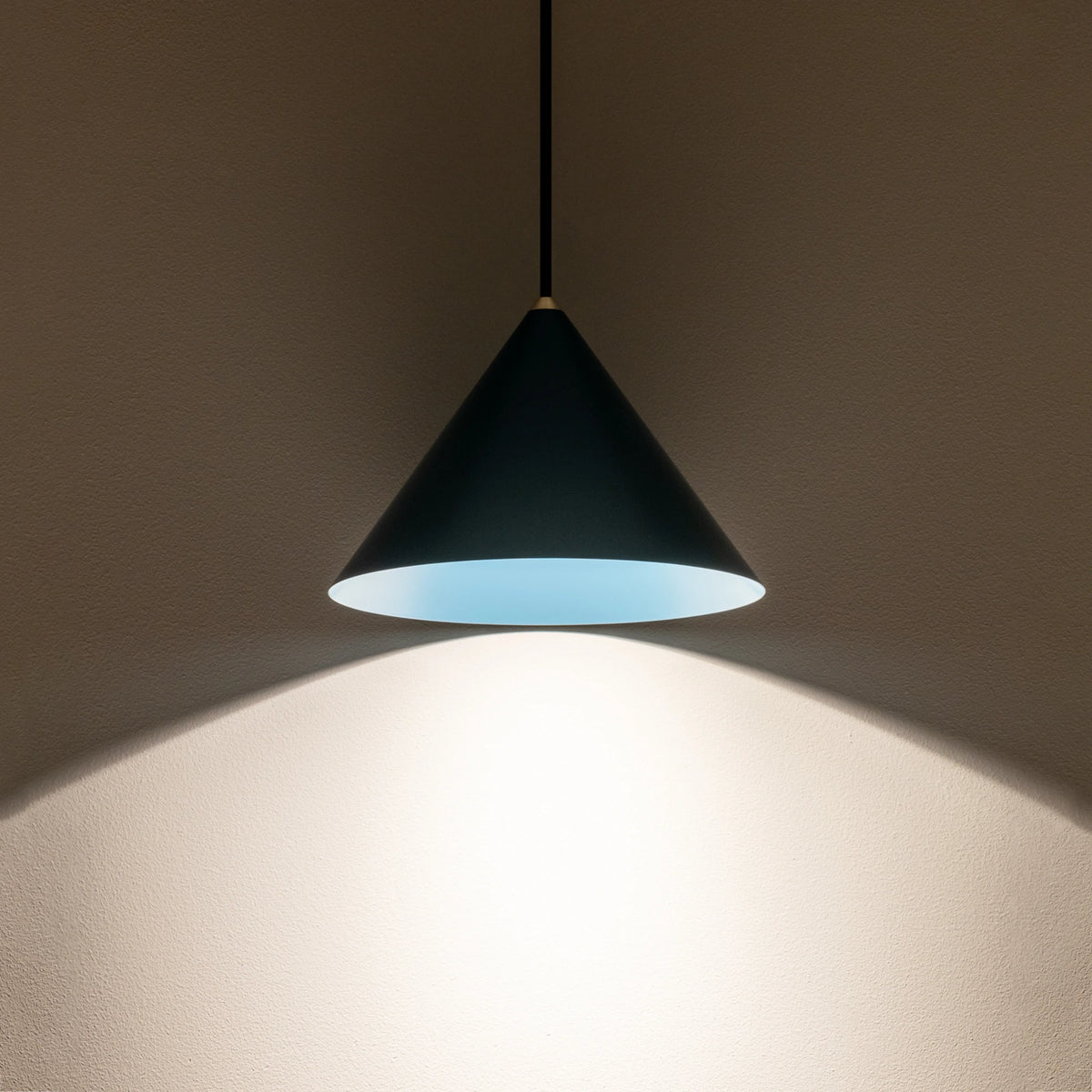 Nowodvorski Lampa wisząca ZENITH S 20W only LED 50/60Hz - Stal lakierowana - Zielony 7998 - lampa włączona