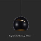 Lampa Wisząca LED / Barwa: 3000K / Obudowa: Czarna
