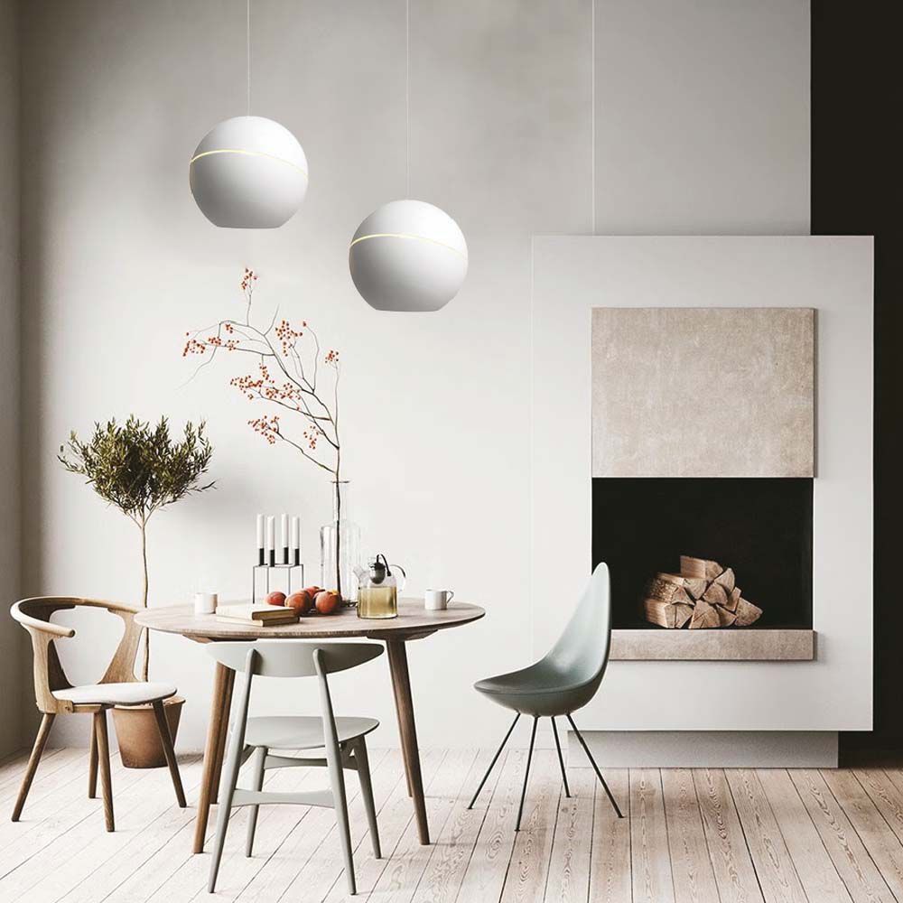 Lampa Wisząca LED / Barwa: 3000K / Obudowa: Biała