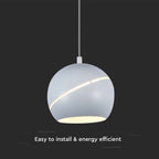 Lampa Wisząca LED / Barwa: 3000K / Obudowa: Biała