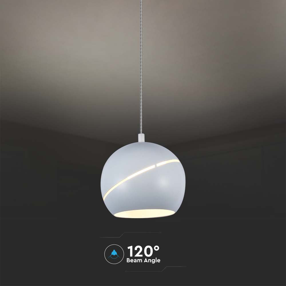 Lampa Wisząca LED / Barwa: 3000K / Obudowa: Biała