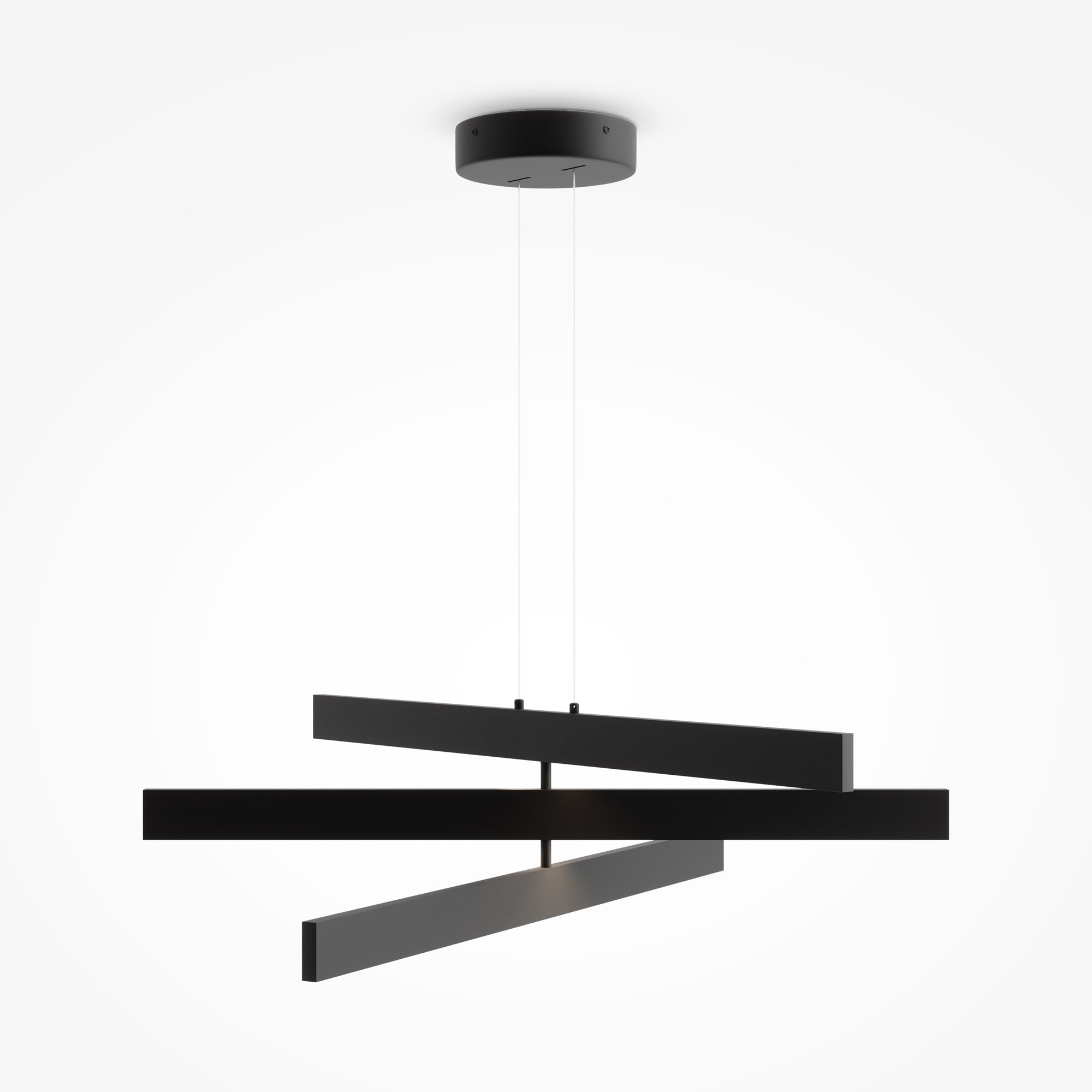 Maytoni Lampa wisząca Origami - Aluminium - Czarny MOD163PL-L38B4K1
