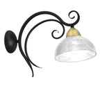 kinkiet Aurora black/brass 1xE27