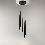 Maytoni Lampa wisząca Cascade - Aluminium - Czarny MOD132PL-L30BK