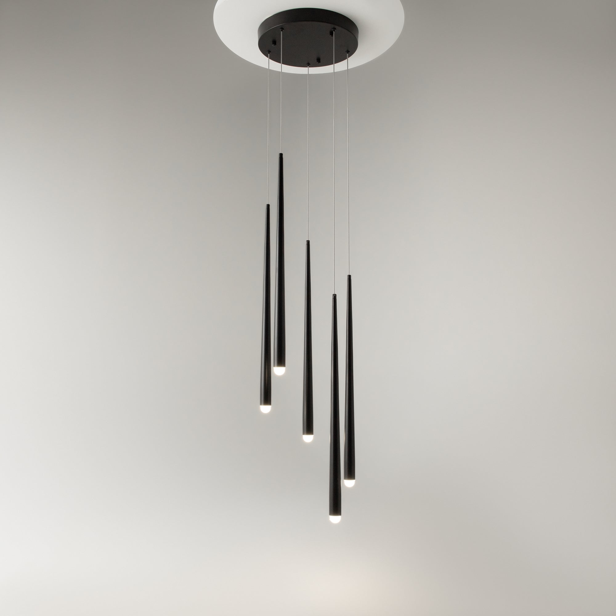 Maytoni Lampa wisząca Cascade - Aluminium - Czarny MOD132PL-L30BK
