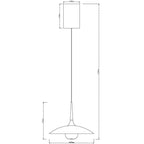 Maxlight Lampa wisząca Manuka - Aluminium - Beżowy + złoty P0674