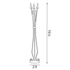 lampa podł. Loara 3xE14