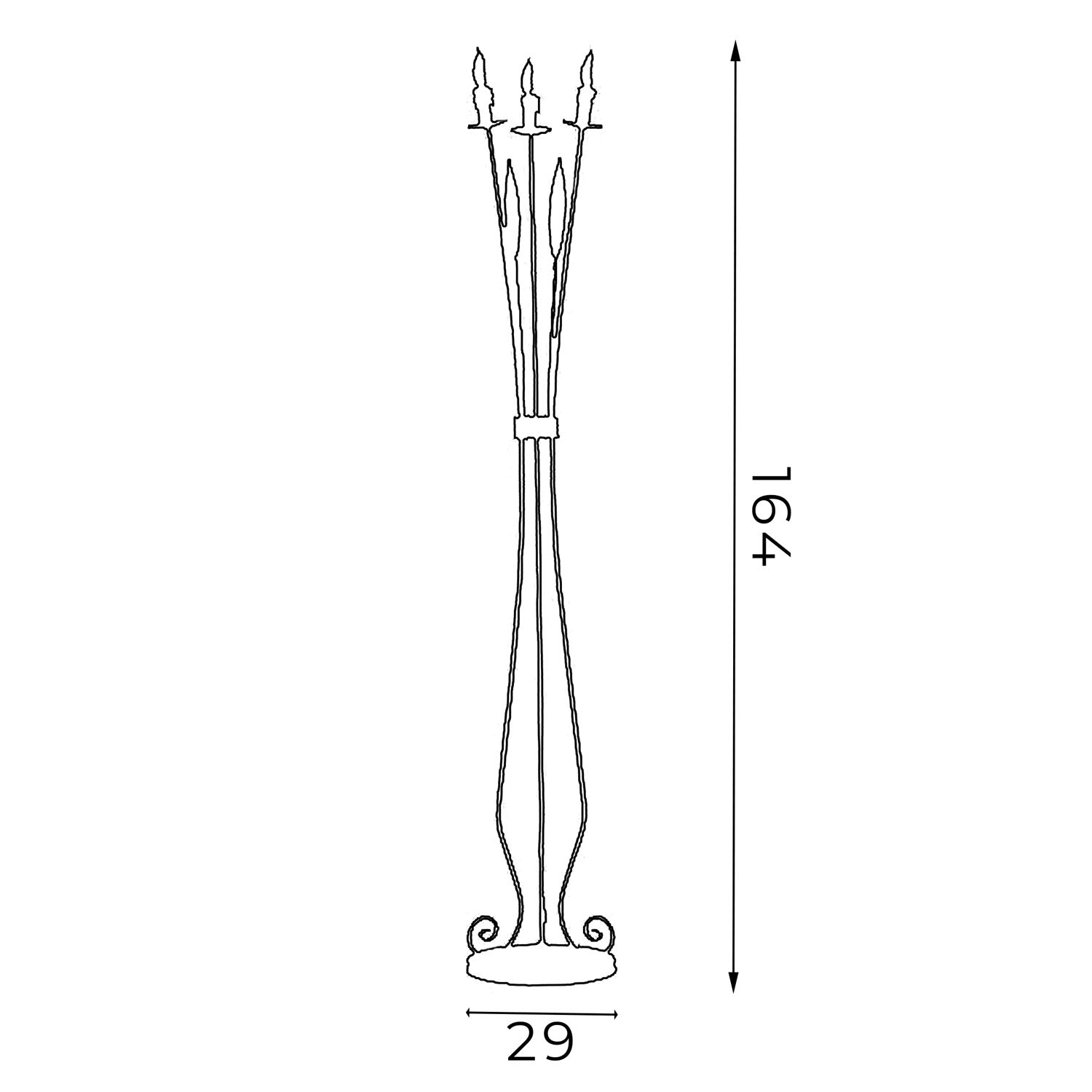 lampa podł. Loara 3xE14