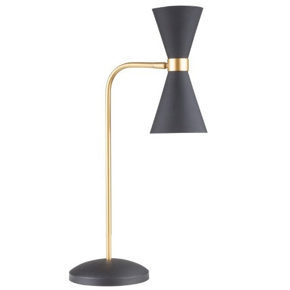 Maxlight Lampa stołowa Cornet - Metal - Czarny + złoty T0039