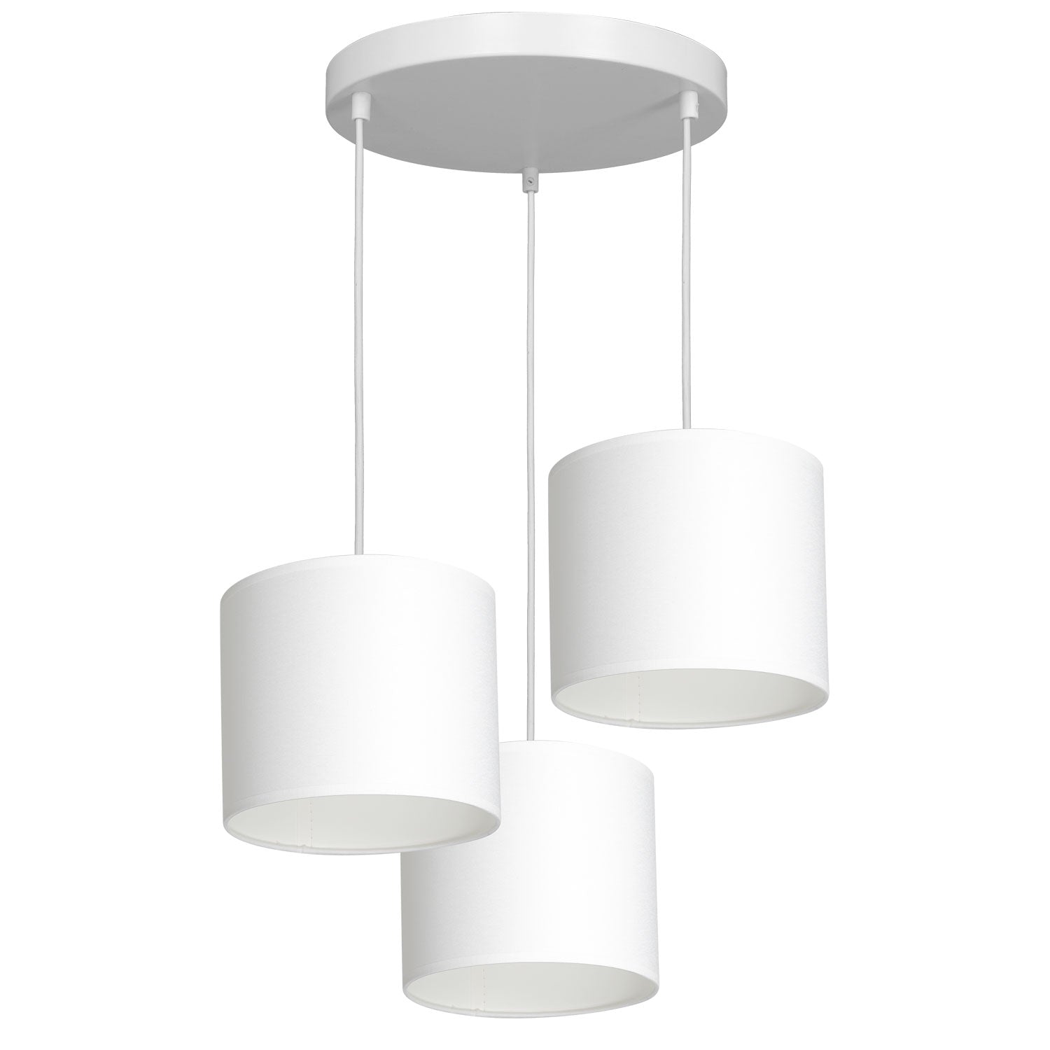żyrandol Arden talerz dia 300, white, cylinder shade dia 180, h 150 white 3xE27