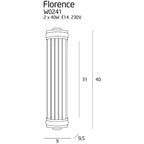 Maxlight Kinkiet Florence - Metal - Chrom W0241