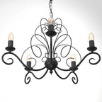 żyrandol Mauro black 5xE14