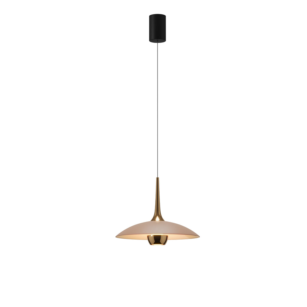 Maxlight Lampa wisząca Manuka - Aluminium - Beżowy + złoty P0674