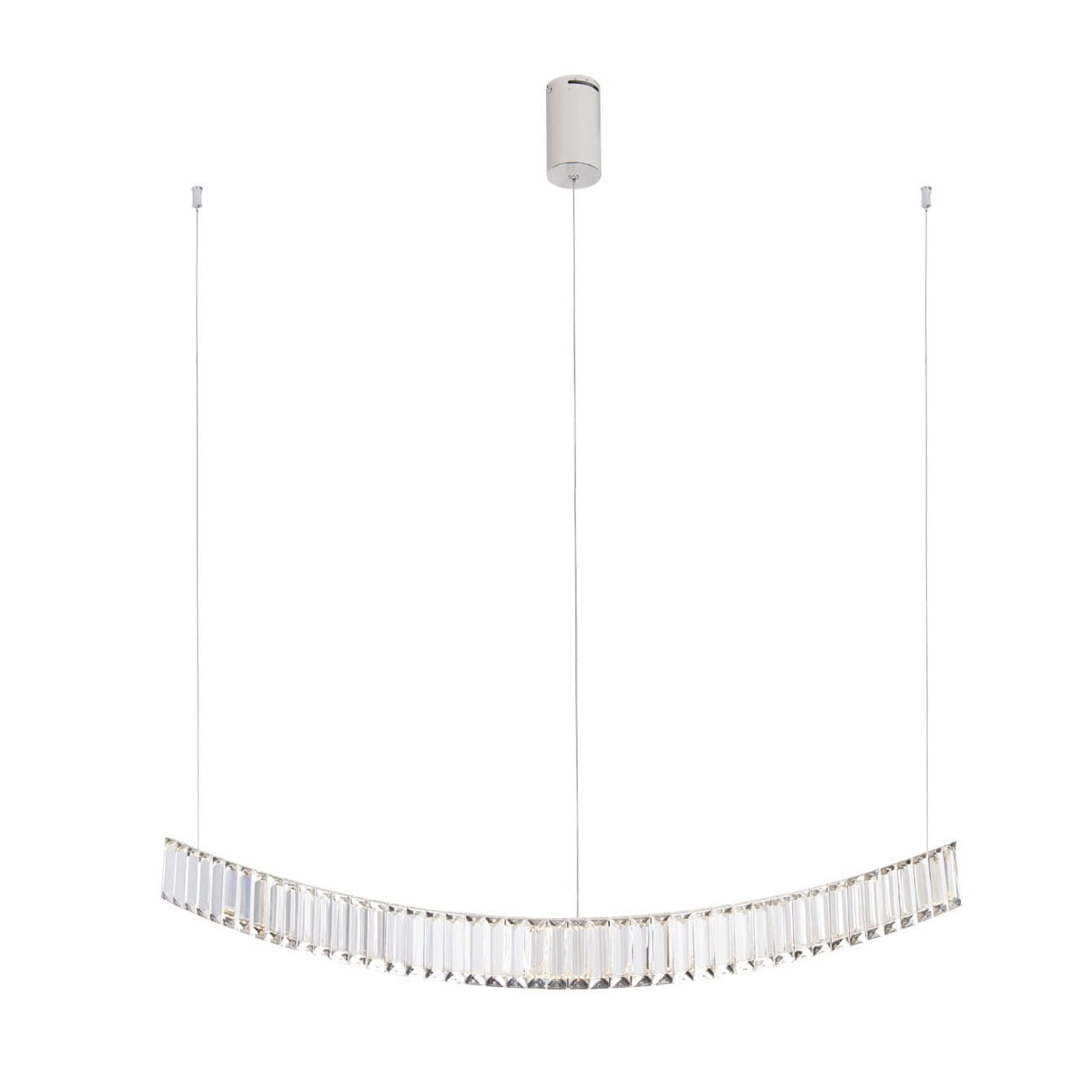 Maxlight Lampa wisząca Saphir - Stal nierdzewna + kryształ k9 - Chrom P0392