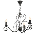 żyrandol Mauro black 3xE14
