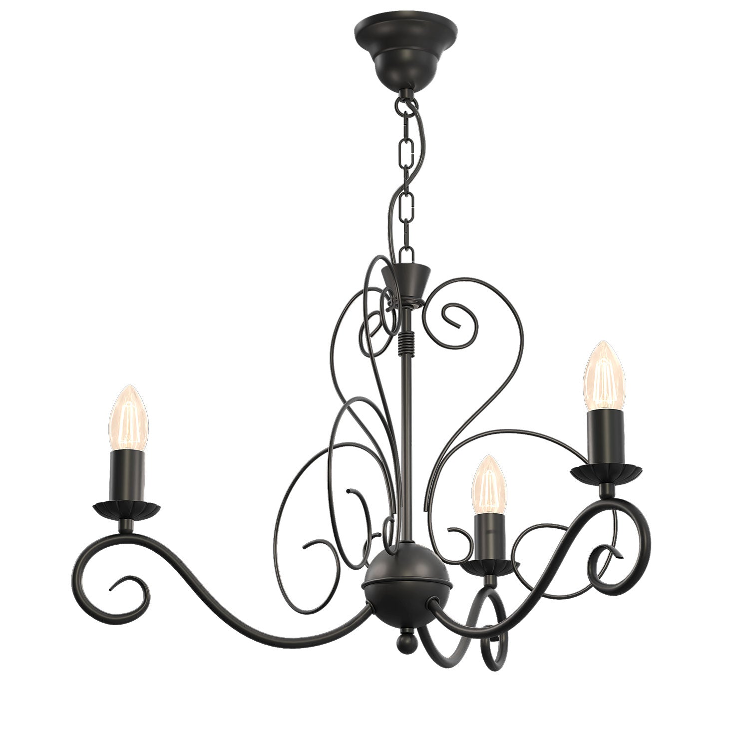 żyrandol Mauro black 3xE14