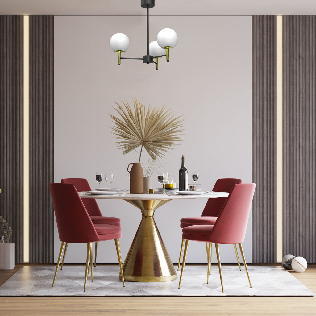 żyrandol Awinion black/gold 3xE27