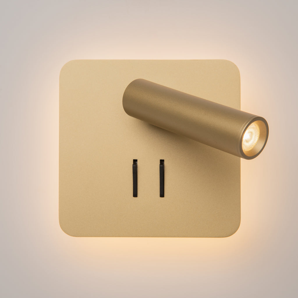 Maytoni Kinkiet Ios 176 - Aluminium - Złoty matowy C175-WL-01-6W-MG