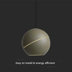 Lampa Wisząca LED / Barwa: 3000K / Obudowa: Złota