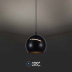 Lampa Wisząca LED / Włącznik dotykowy / Barwa: 3000K / Obudowa: Czarna