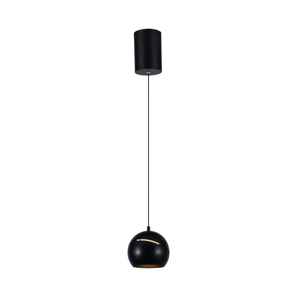 Lampa Wisząca LED / Włącznik dotykowy / Barwa: 3000K / Obudowa: Czarna