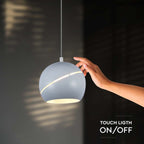 Lampa Wisząca LED / Włącznik dotykowy / Barwa: 3000K / Obudowa: Biała