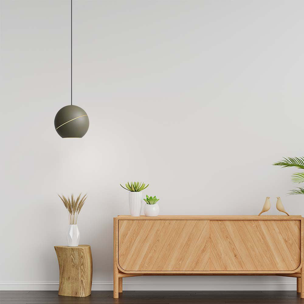 Lampa Wisząca LED / Włącznik dotykowy / Barwa: 3000K / Obudowa: Złota