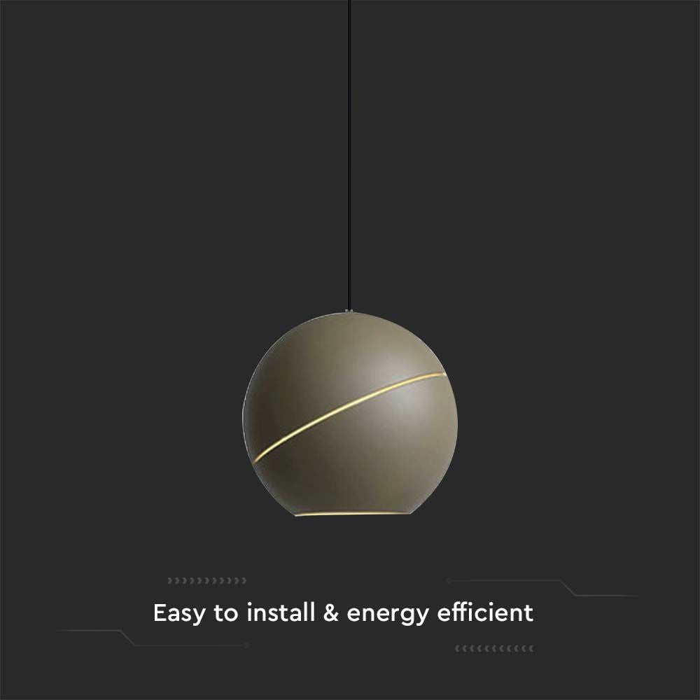 Lampa Wisząca LED / Włącznik dotykowy / Barwa: 3000K / Obudowa: Złota