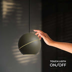 Lampa Wisząca LED / Włącznik dotykowy / Barwa: 3000K / Obudowa: Złota