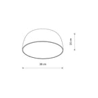 Nowodvorski Plafon SATELLITE S SENSOR 25W only LED 50/60Hz - Stal lakierowana - Czarny 8010