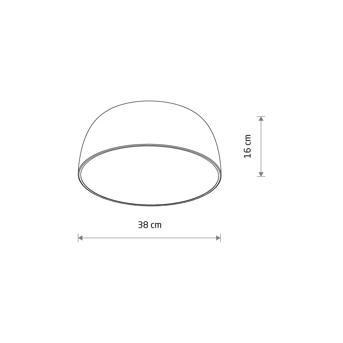 Nowodvorski Plafon SATELLITE S SENSOR 25W only LED 50/60Hz - Stal lakierowana - Czarny 8010