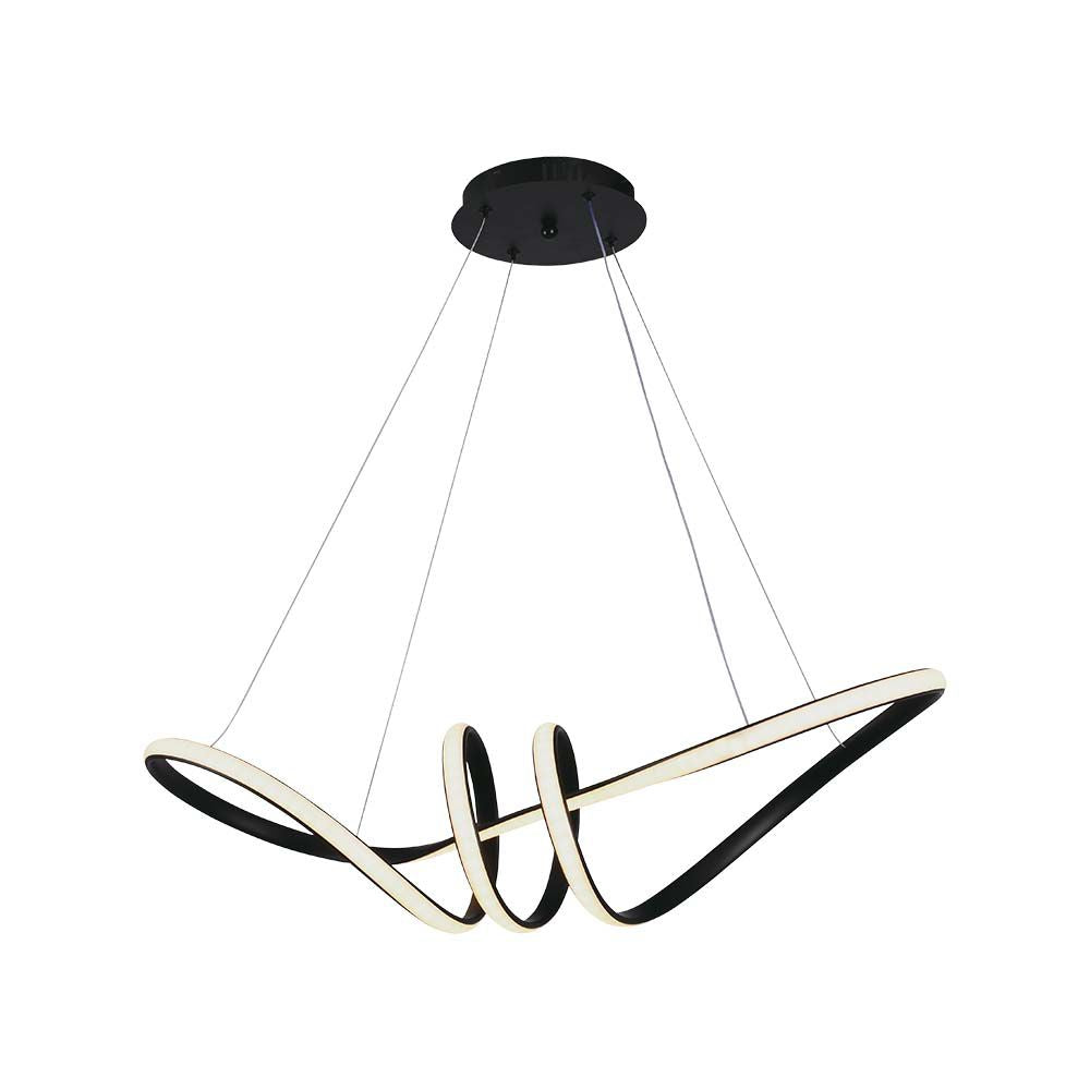 Dekoracyjna Lampa Wisząca LED / Barwa: 3000K / Obudowa: Czarna