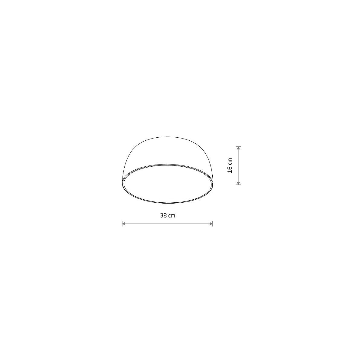 Nowodvorski Plafon SATELLITE S 25W only LED 50/60Hz - Stal lakierowana - Czarny 8012