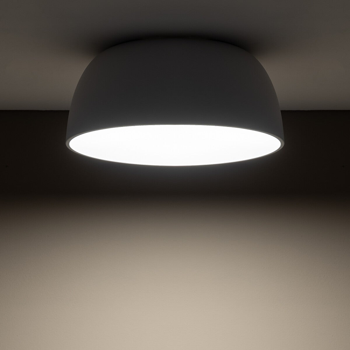 Nowodvorski Plafon SATELLITE S 25W only LED 50/60Hz - Stal lakierowana - Biały 8013 - lampa włączona