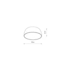 Nowodvorski Plafon SATELLITE S 25W only LED 50/60Hz - Stal lakierowana - Silk gray 8014