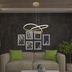 Dekoracyjna lampa wisząca LED ( D500 ) / Barwa: 3000K / Obudowa: Złota