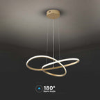Dekoracyjna lampa wisząca LED ( D500 ) / Barwa: 3000K / Obudowa: Złota