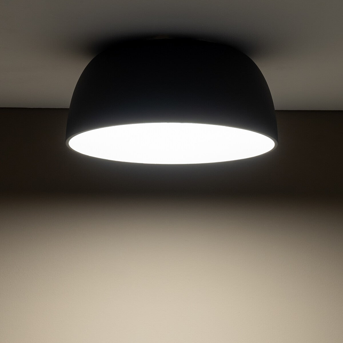 Nowodvorski Plafon SATELLITE S 25W only LED 50/60Hz - Stal lakierowana - Umbra gray 8015 - lampa włączona