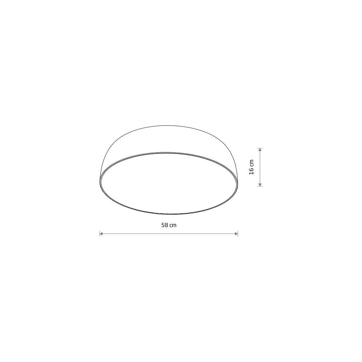 Nowodvorski Plafon SATELLITE M 25W only LED 50/60Hz - Stal lakierowana - Czarny 8016
