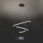 Dekoracyjna lampa wisząca LED ( D600+D400+D200 ) / Barwa: 3000K / Obudowa: Czarna