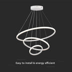 Dekoracyjna Lampa Wisząca LED / Barwa: 3000K / Obudowa: Biała