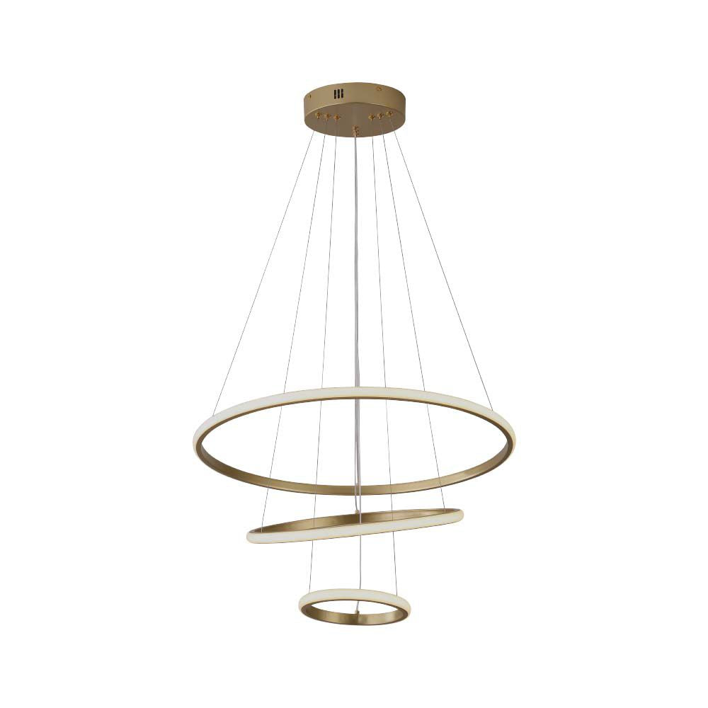 Dekoracyjna Lampa Wisząca LED / Barwa: 3000K / Obudowa: Złota